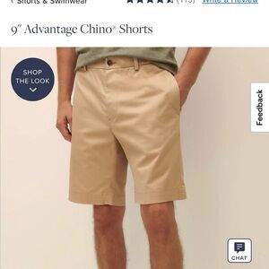 Brooks Brothers Men's Advantage Chino Shorts - size 33